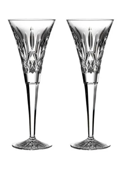 Waterford Crystal Lismore Toasting Flutes Set of 2 